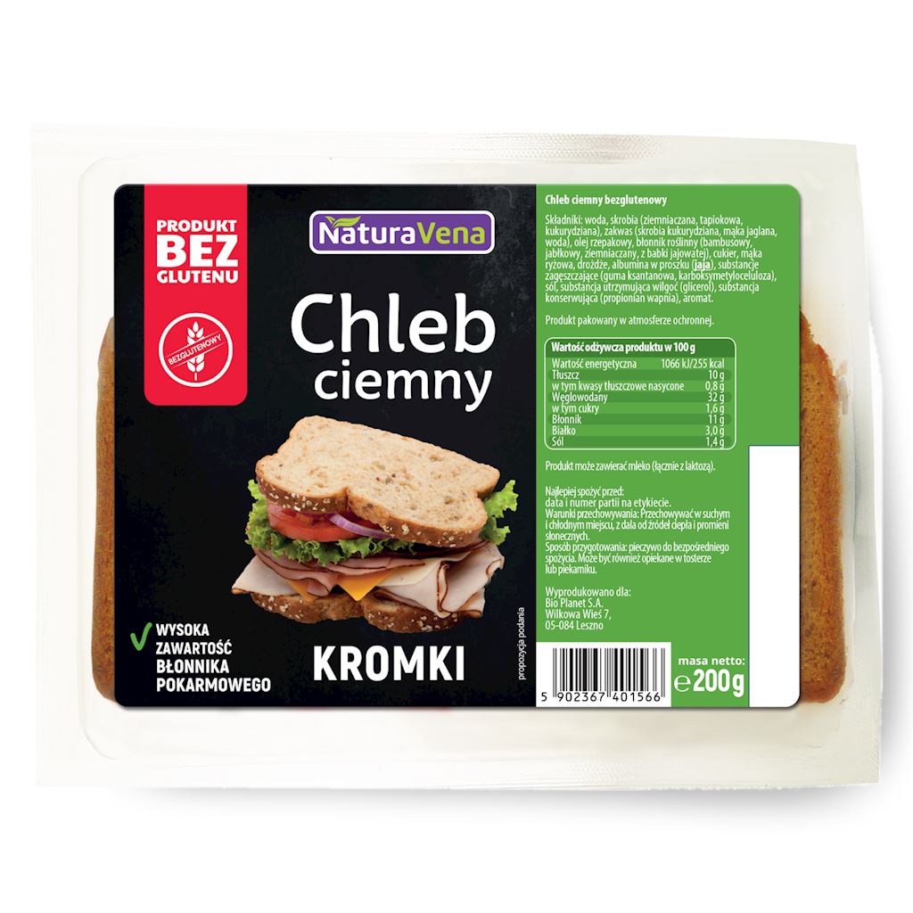 Chleb ciemny bezglutenowy