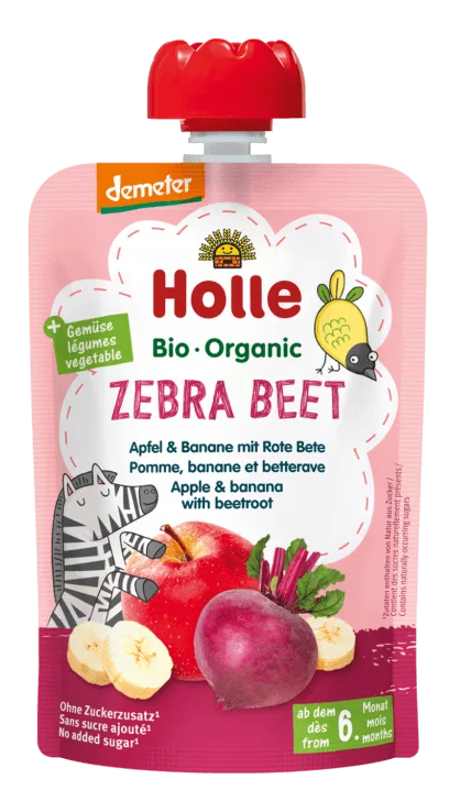Mus Buraczana Zebra (jabłko - Banan - Burak) Od 6 Miesiąca