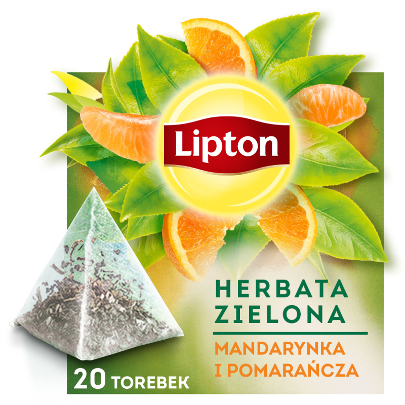 Herbata zielona Mandarynka i Pomarańcza 20 piramidek