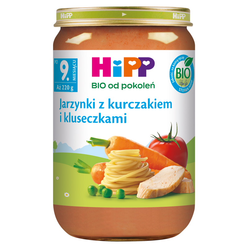 Jarzynki z kurczakiem i kluseczkami - po 9 miesiącu