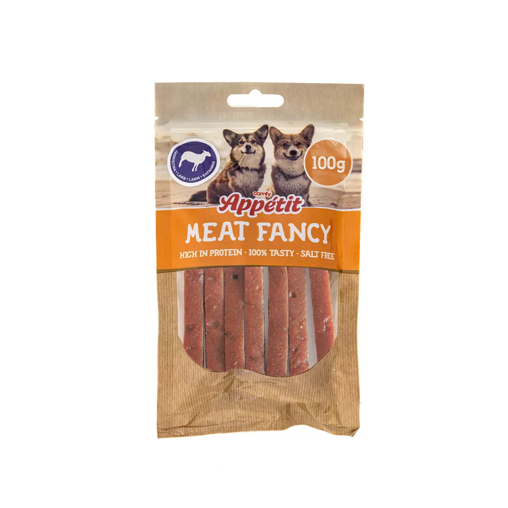 Przysmak dla psów Meat Fancy paski z jagnięciny