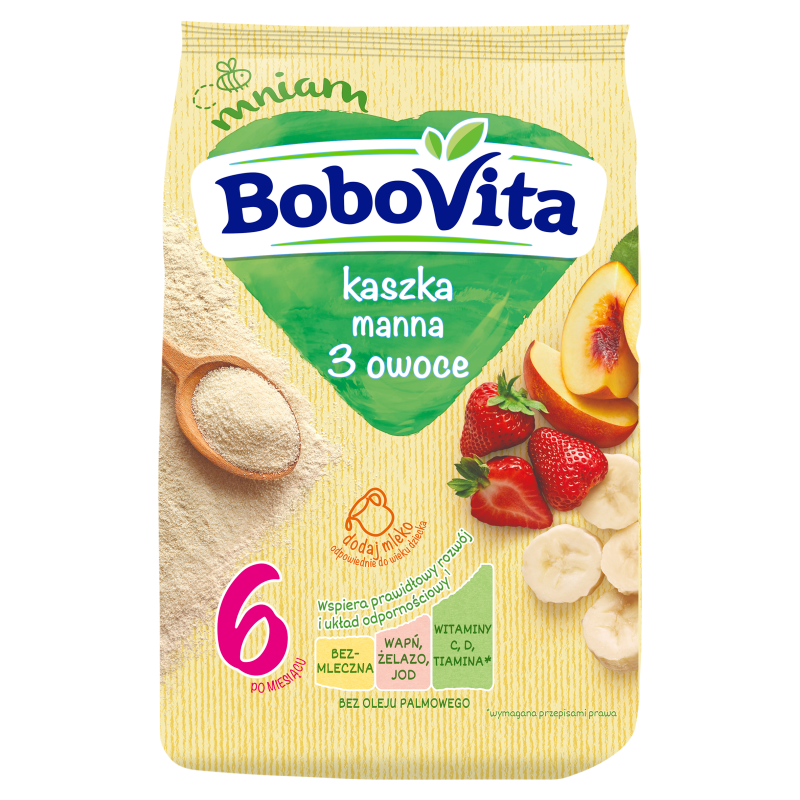 Kaszka manna 3 owoce - po 6 miesiącu