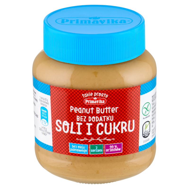Pasta z orzeszków ziemnych bez soli i cukru