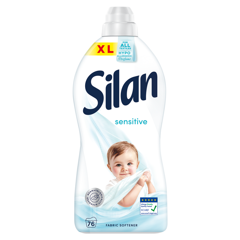 Skoncentrowany Płyn do płukania 76 prań Sensitive 1672ml