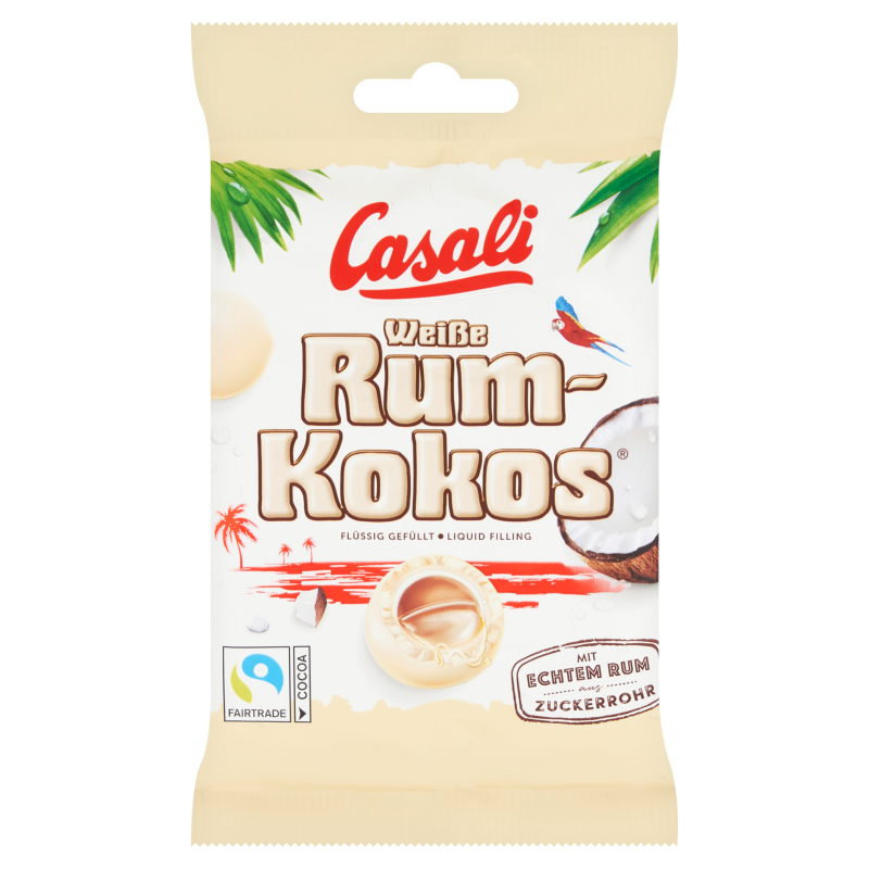 Draże rum-kokos w białej czekoladzie