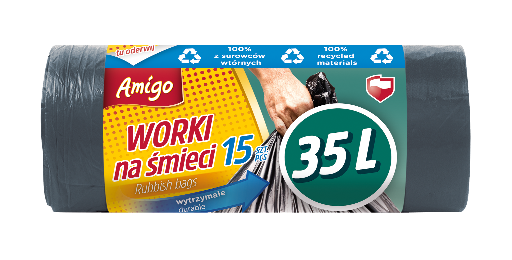 Worki na śmieci ldpe 35l 15 szt.