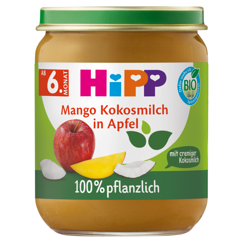 Jabłka z mango i kremowym kokosem po 5 miesiącu BIO