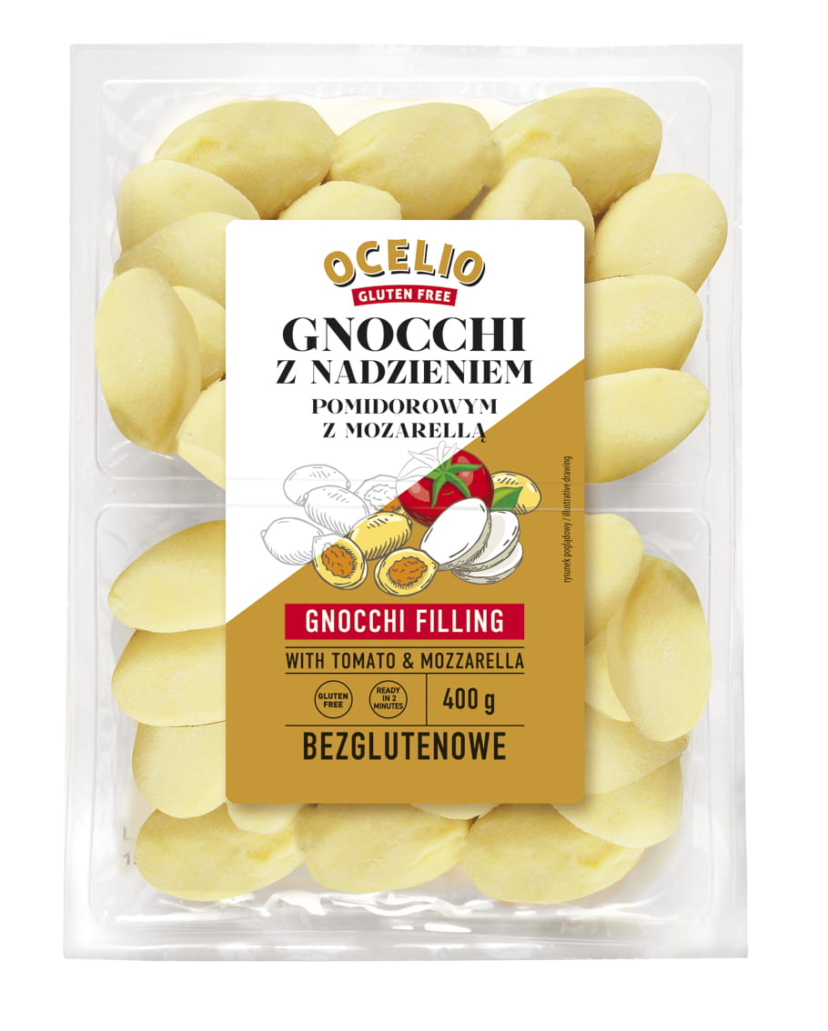 Gnocchi z nadzieniem pomidorowym z mozarellą bezglutenowe