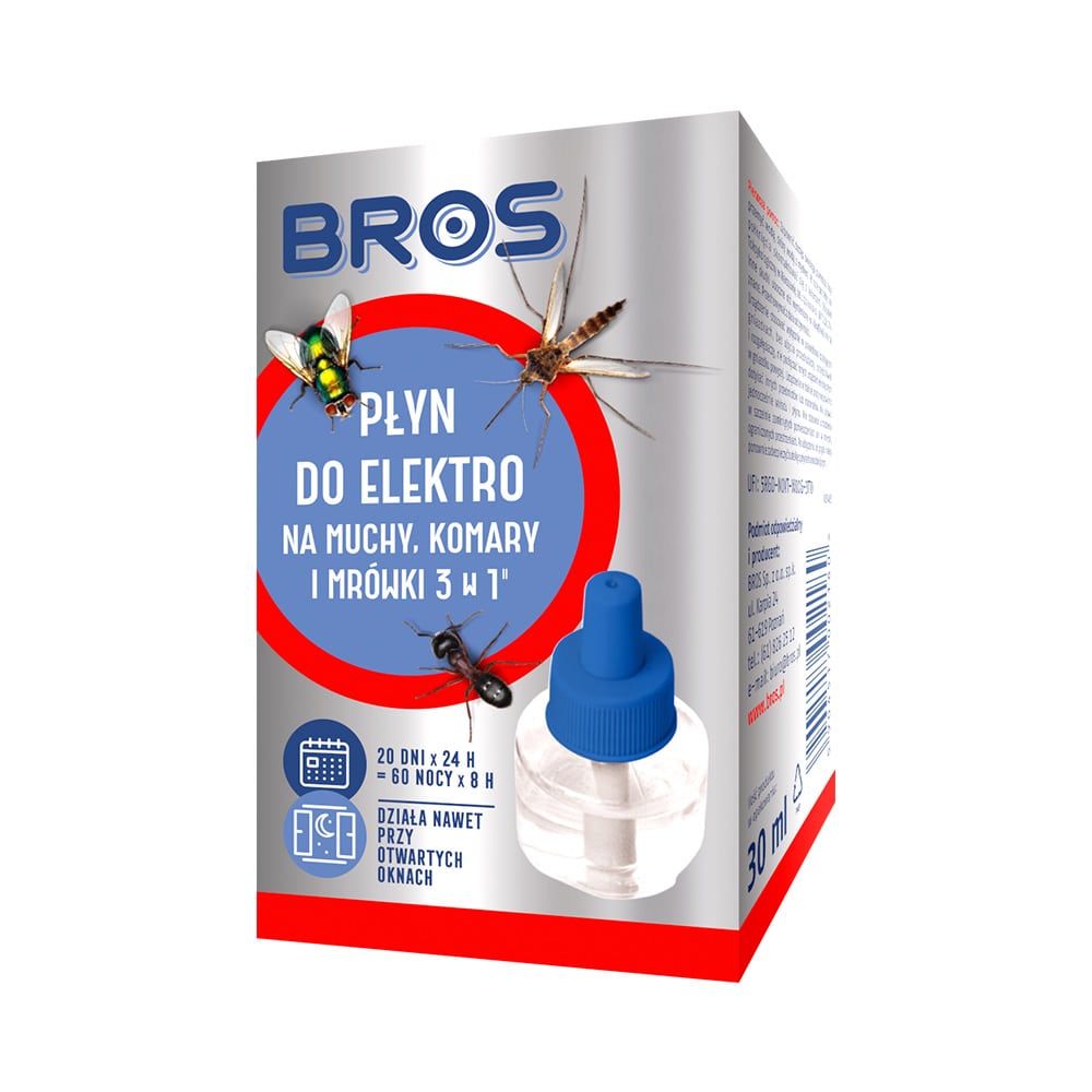 Płyn do Elektrofumigatora na Komary Mrówki i Muchy 30ml