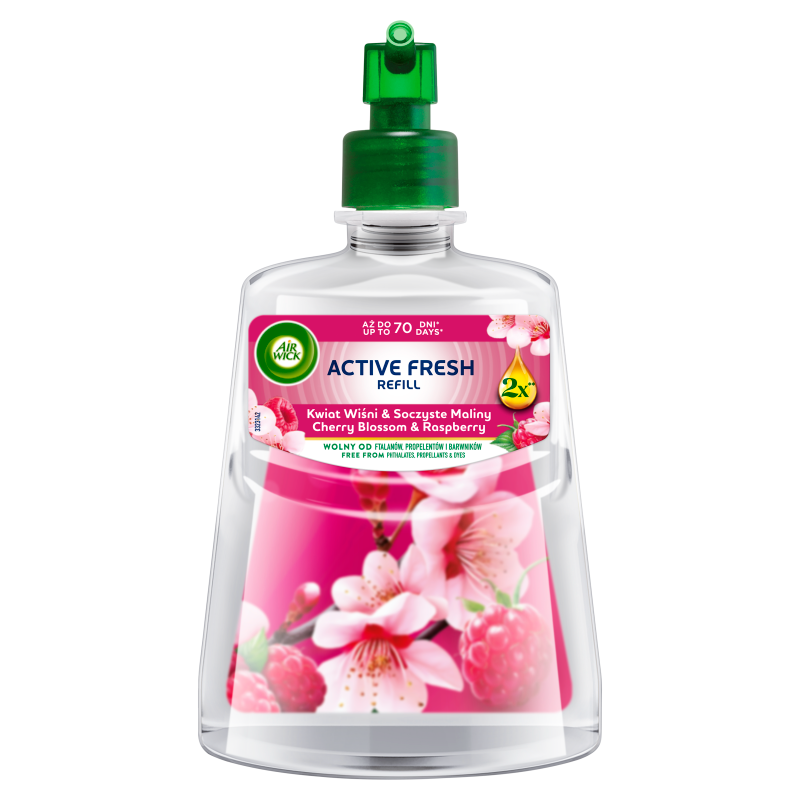 Wklad do odświeżacza Kwiat Wiśni&Soczyste Maliny 228ml