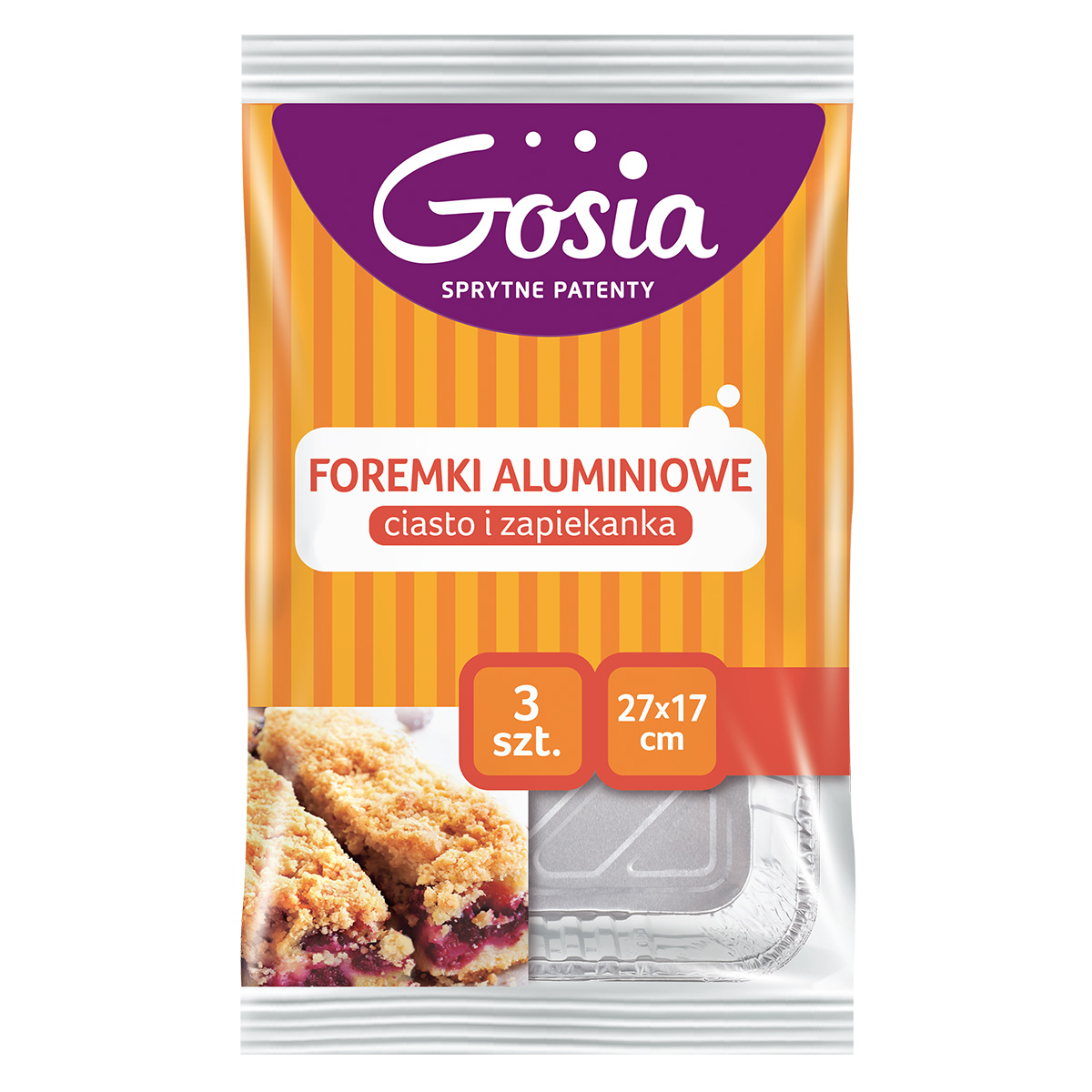 Foremki aluminiowe (ciasto i zapiekanka) 3 szt.