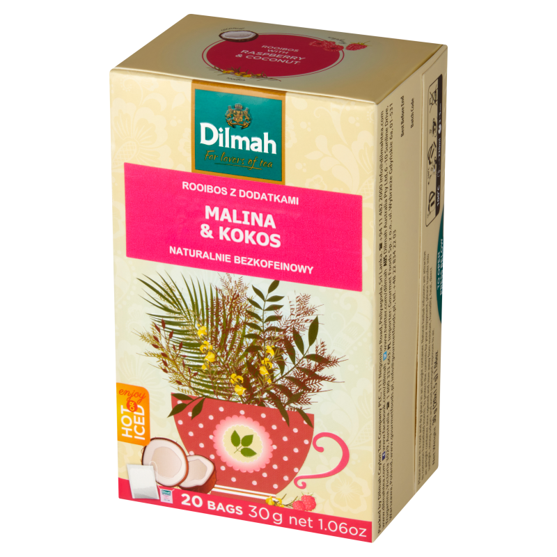 Napar malina z kokosem 20 torebk ex.