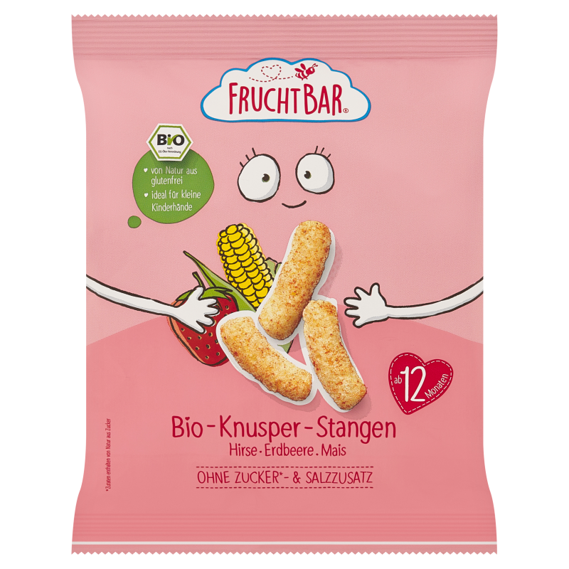 Chrupki jaglano-kukurydziane truskawkowe po 12 miesiącu BIO