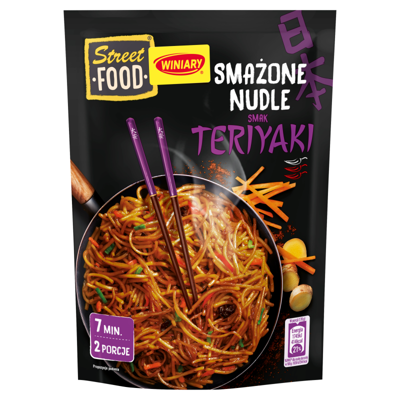 Smażone nudle o smaku teriyaki