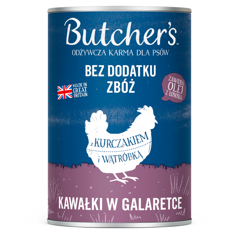 Karma dla psa kawałki z kurczakiem w galaretce
