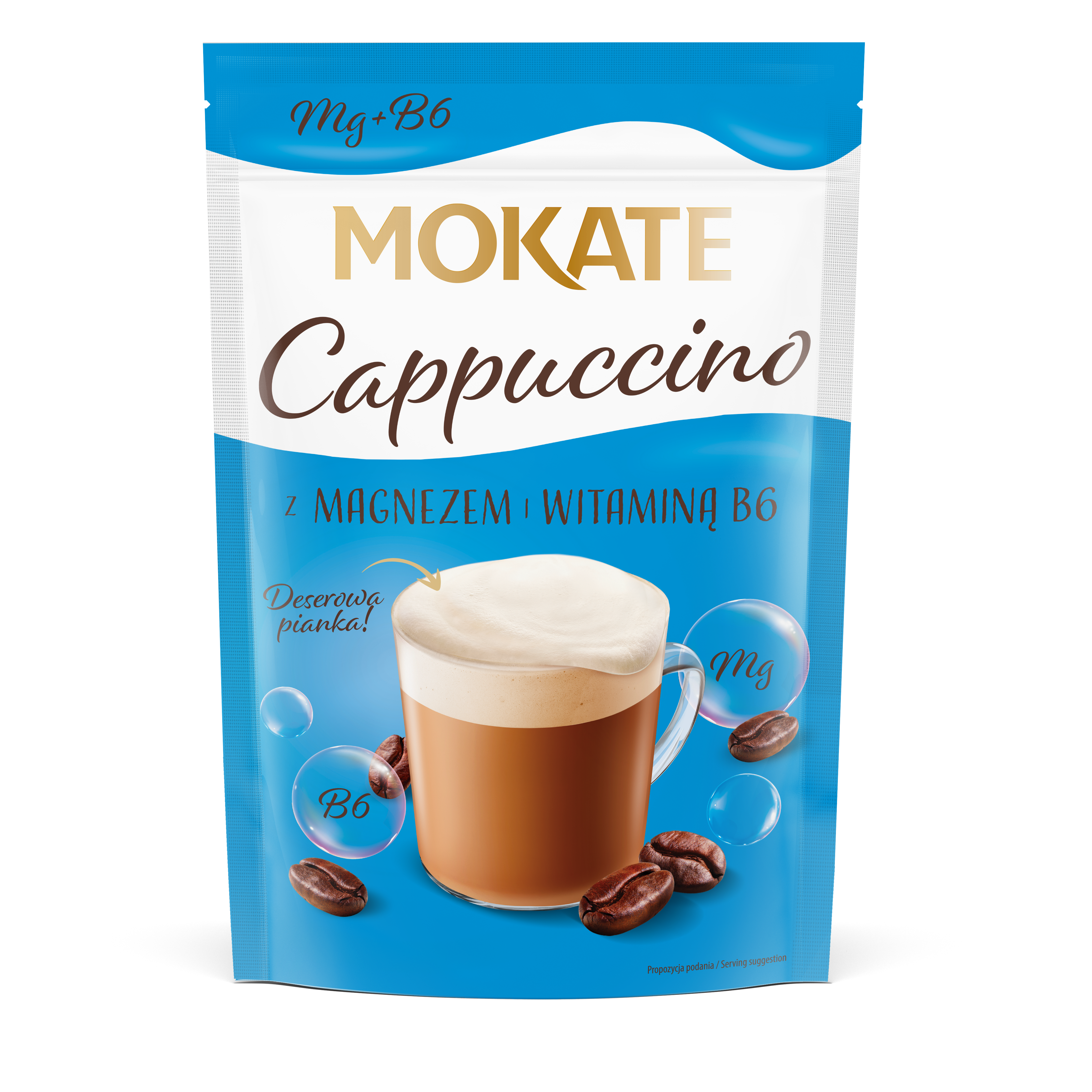 Cappuccino z magnezem i witaminą B6 (rozpuszczalne)