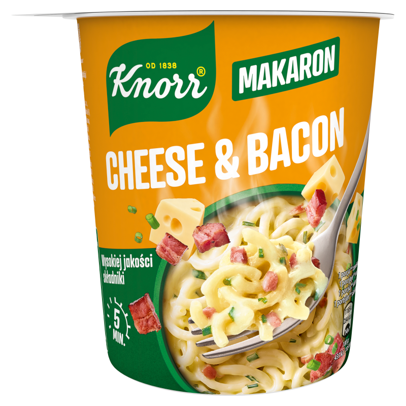 Makaron cheese&bacon w kubku