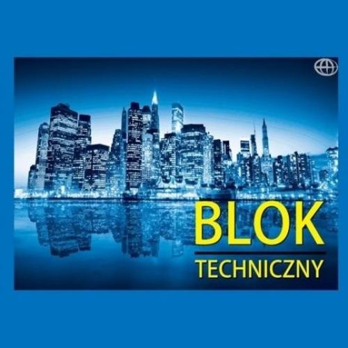 Blok techniczny A4 biały 10 kartek