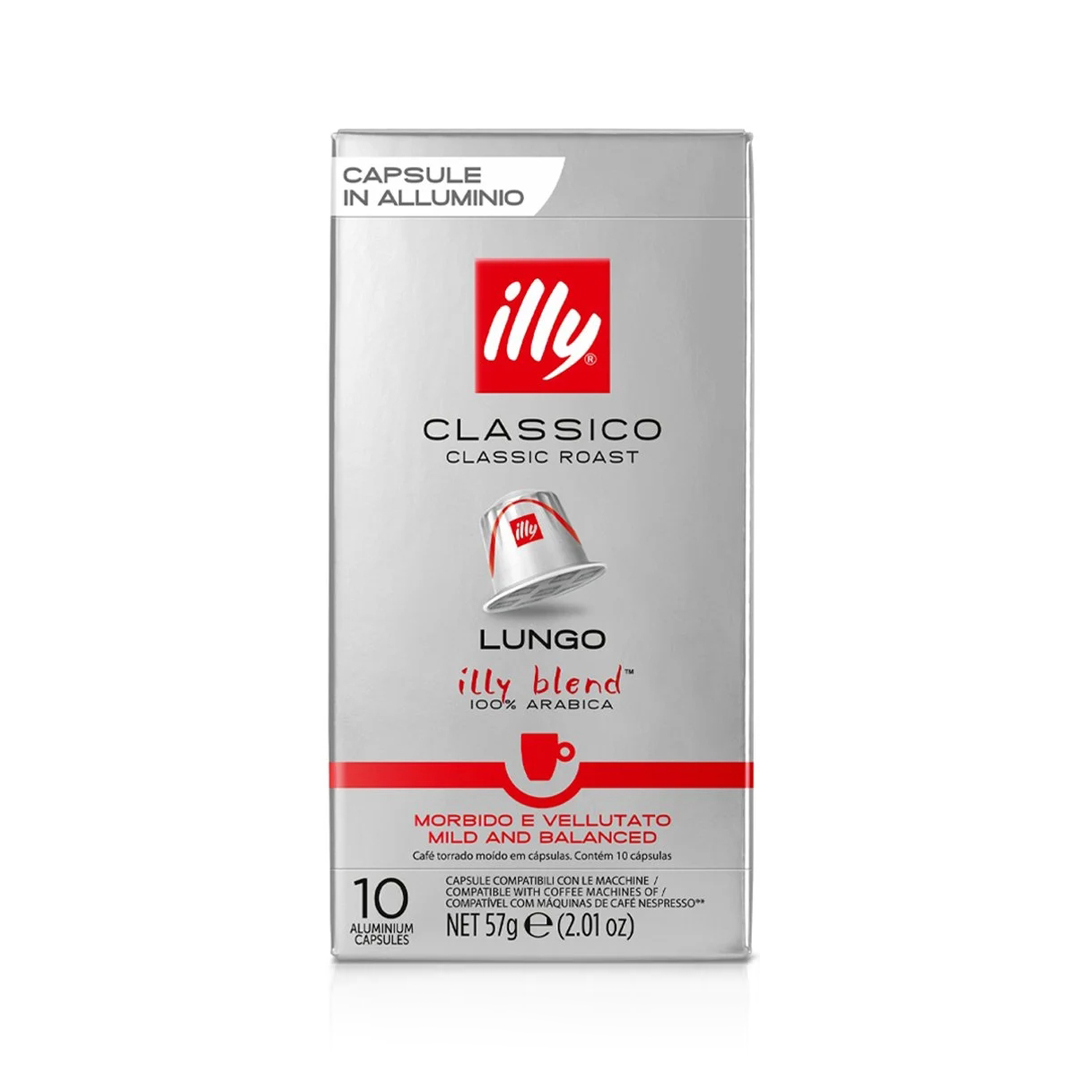 Kawa mielona w kapsułkach Classico Lungo (10 kapsułek)