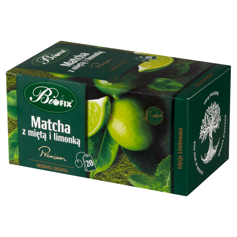 Herbata zielona Matcha z miętą i limonką 20 torebek