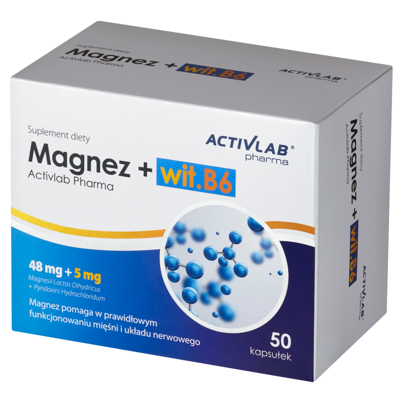 Magnez z witaminą B6 (50 kaps.) - suplement diety