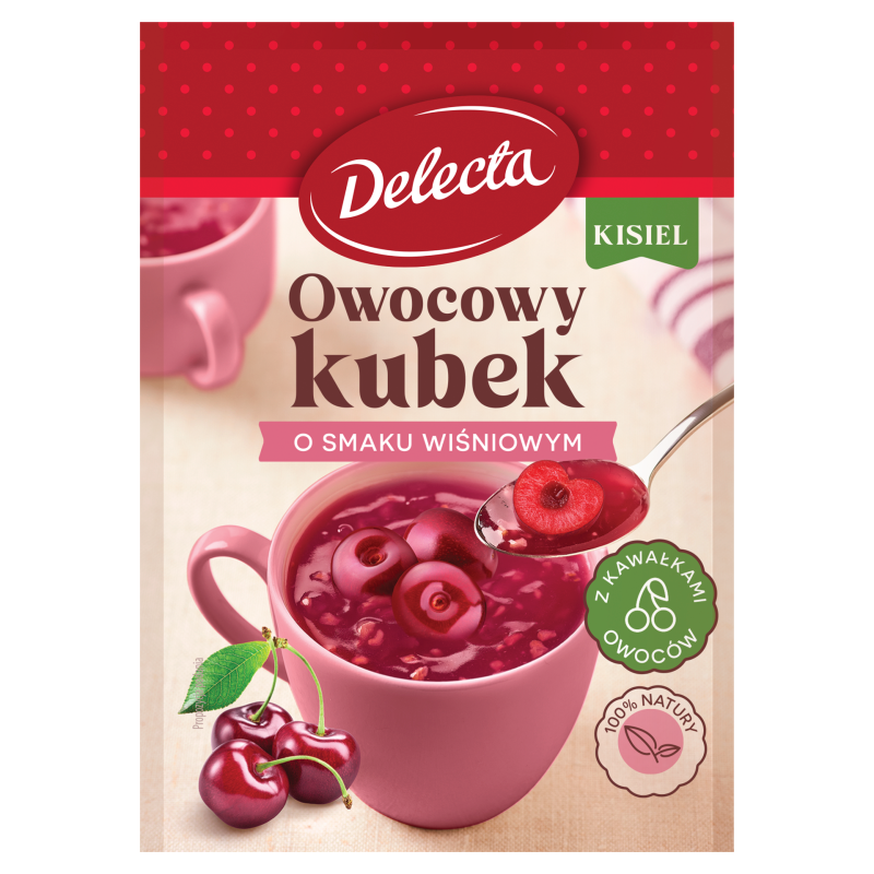 Kisiel o smaku wiśniowym