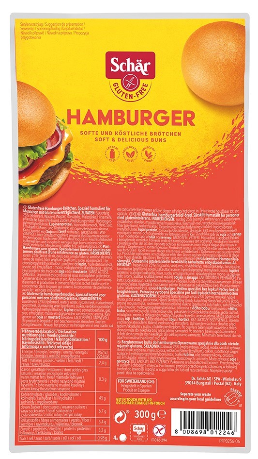 Bułki do hamburgerów bezglutenowe 4 szt.