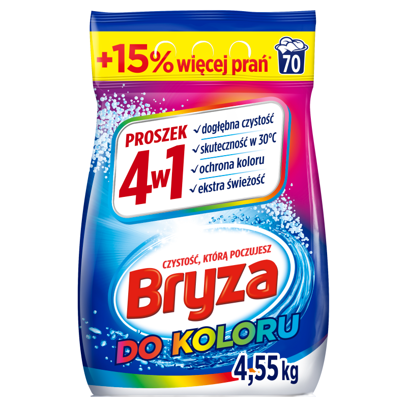 Proszek do prania tkanin kolorowych 70 prań 4550g