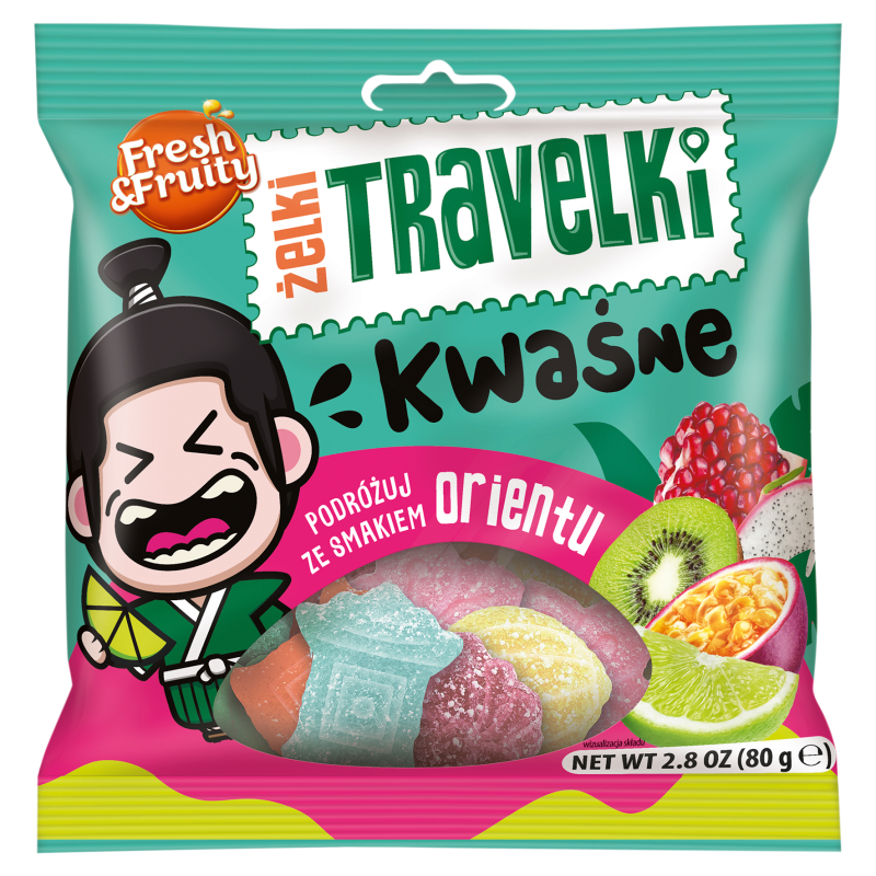 Fresh&Fruity Żelki Travelki owocowe smaki Orientu