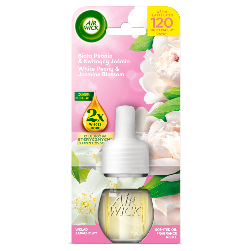 Wklad do odświeżacza Biała Peonia&Kwitnący Jaśmin 19ml