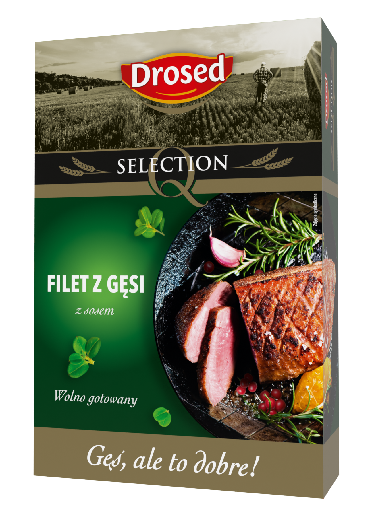 Filet z gęsi wolnogotowany z sosem żurawinowym