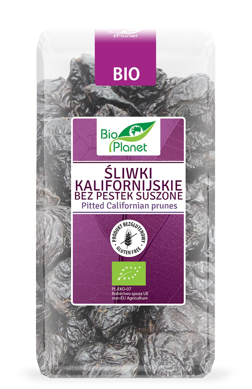 Śliwki kalifornijskie bez pestek BIO (suszone) bezglutenowe
