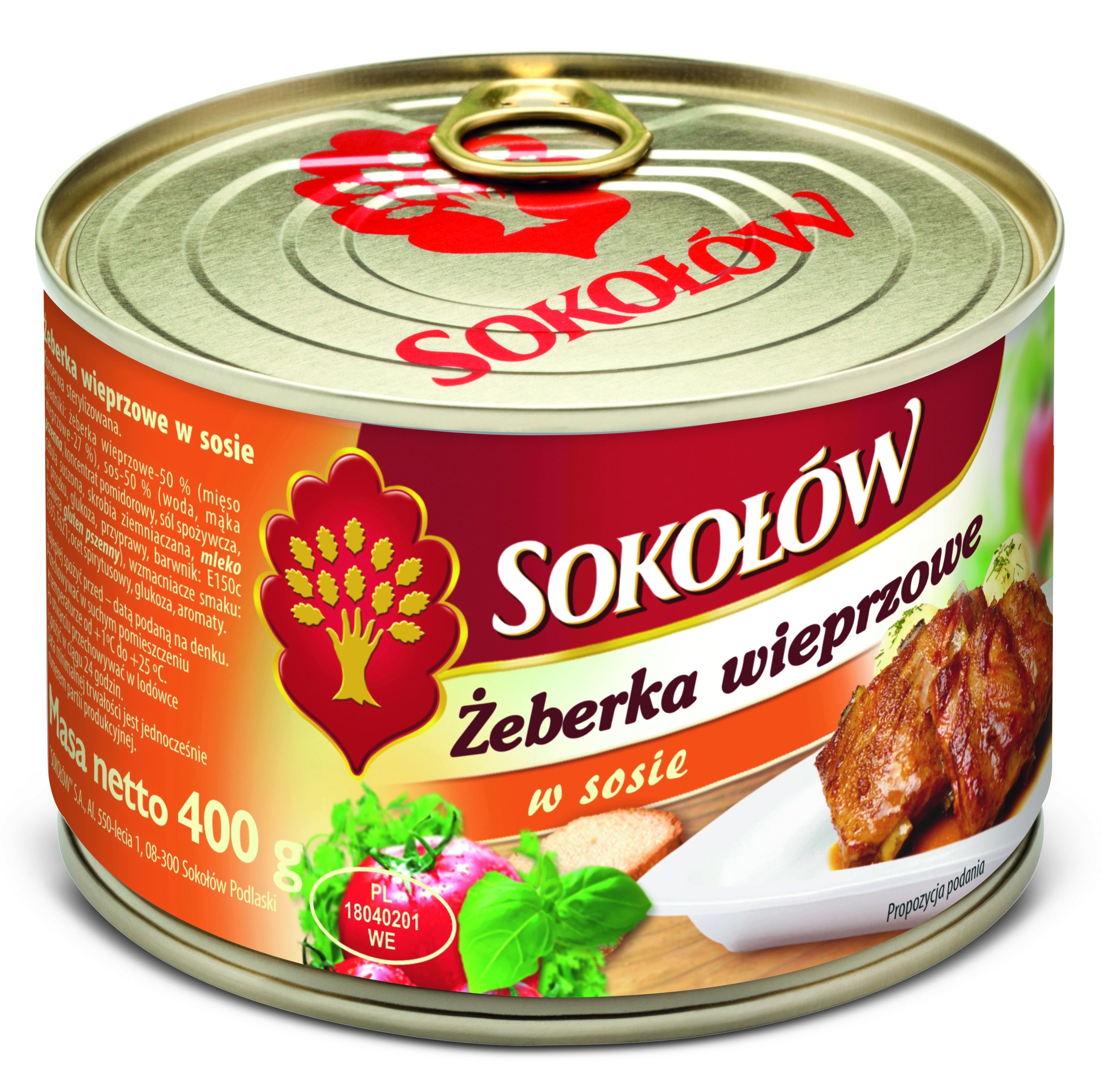 Żeberka wieprzowe w sosie