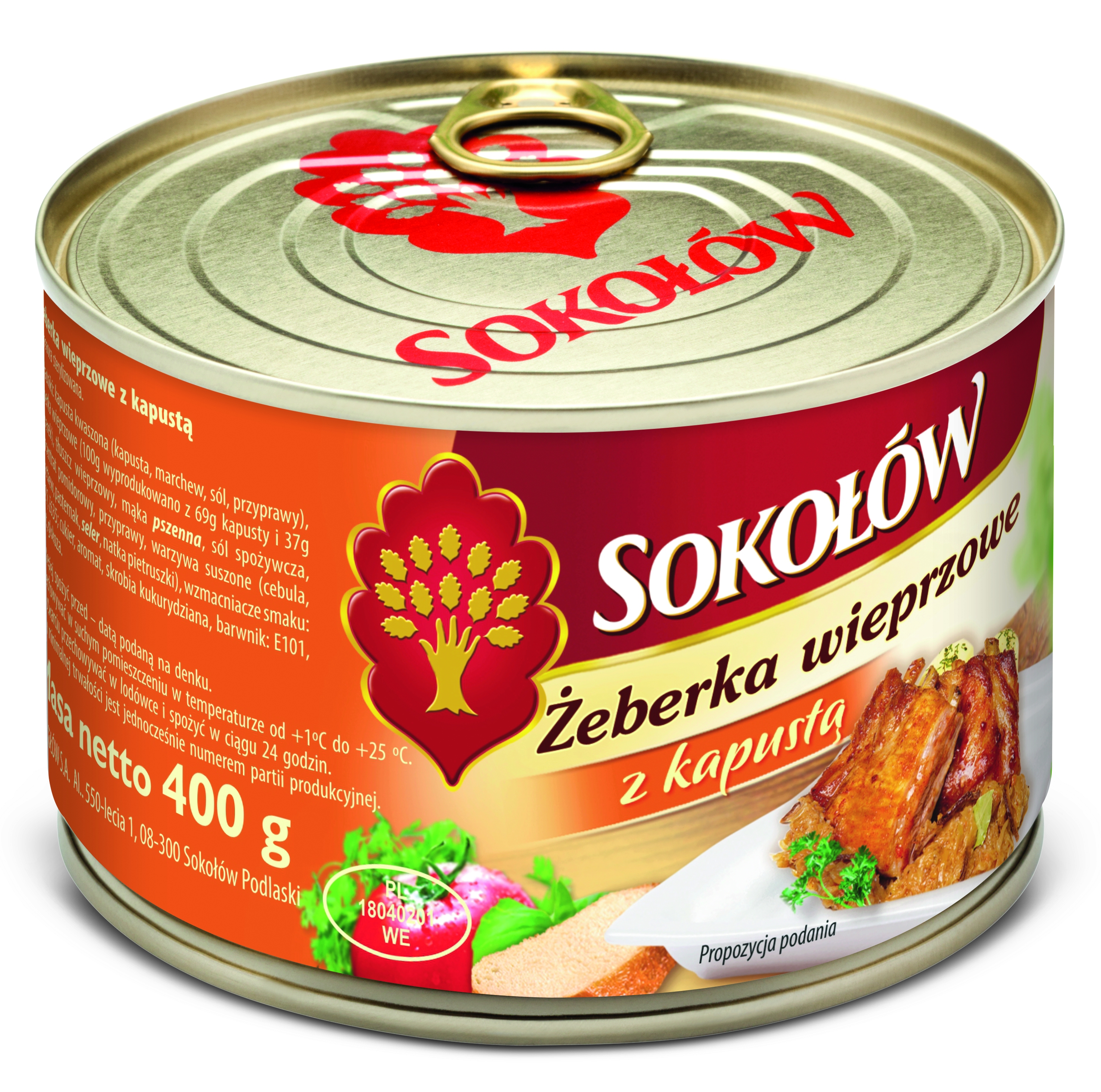 Żeberka wieprzowe z kapustą
