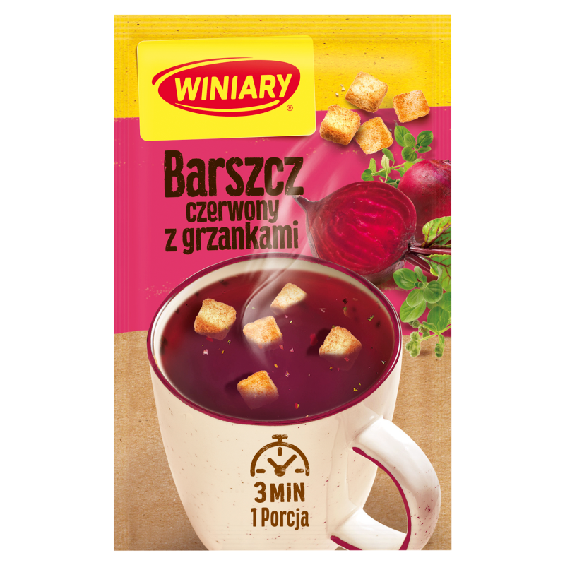 Barszcz czerwony z grzankami (instant)