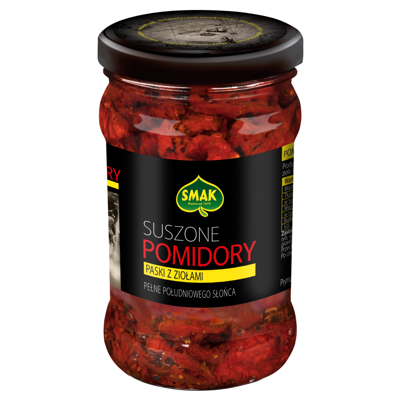 Pomidory suszone z ziołami (paski)