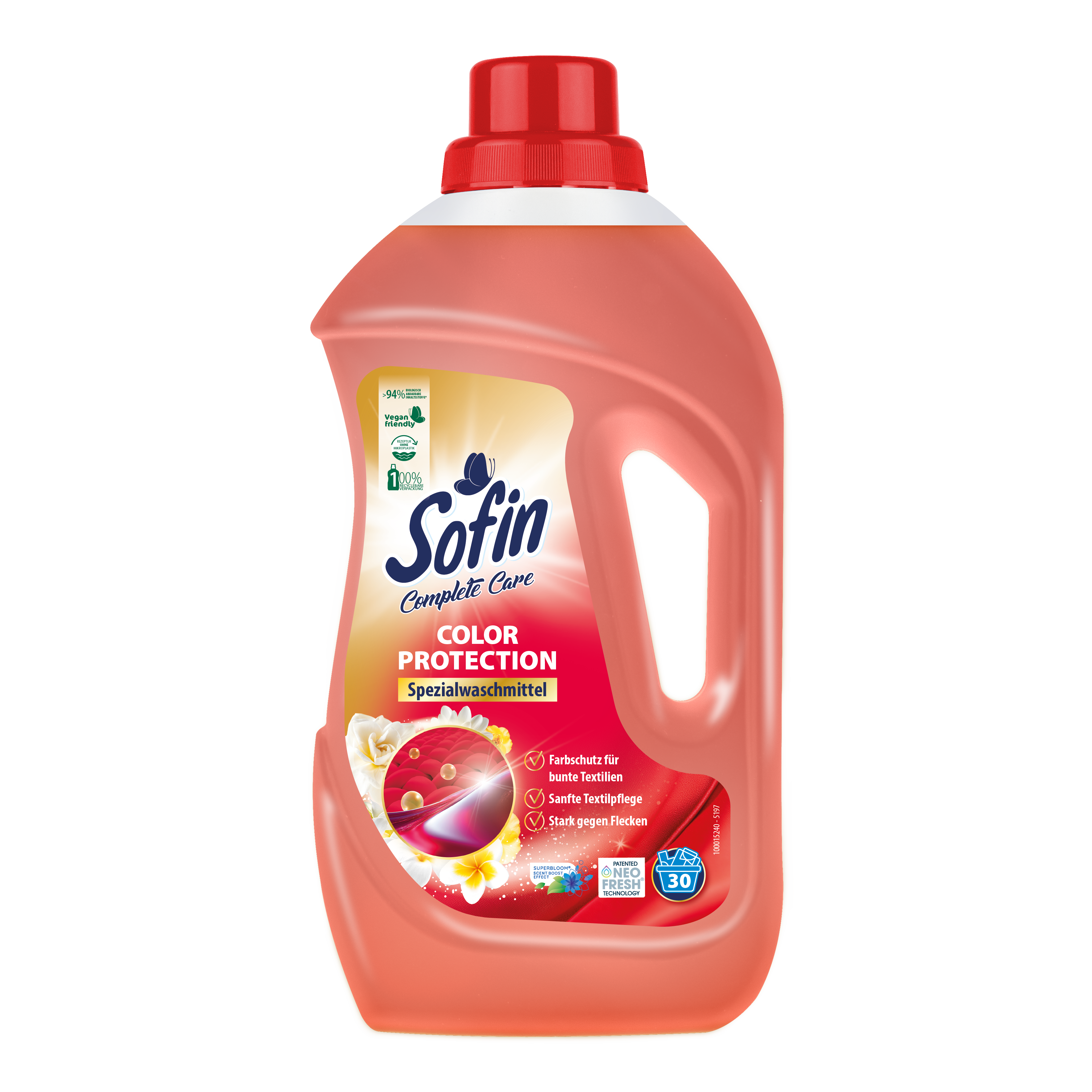 Płyn do prania tkanin kolorowych 30 prań 1100ml
