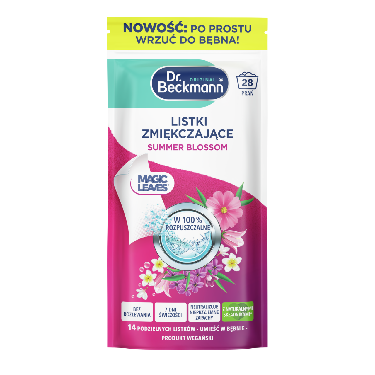 Listki zmiękczające do prania Summer Blossom 28 szt.