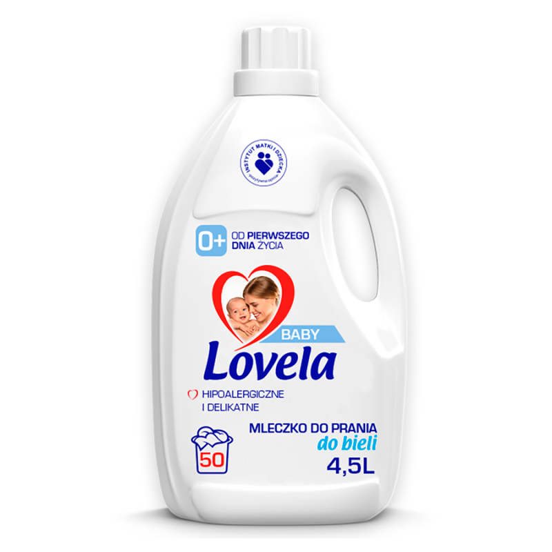 Hipoalergiczne Mleczko do prania niemowlęcych tkanin białych 50 prań Baby 4500ml