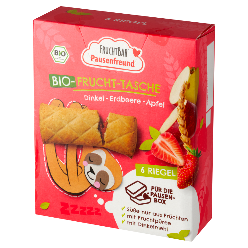 Ekologiczne ciasteczka orkiszowe z nadzieniem owocowym truskawkowo- jabłkowym BIO (6 x 22g)