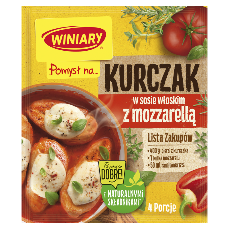 Kurczaka w sosie włoskim z mozzarellą