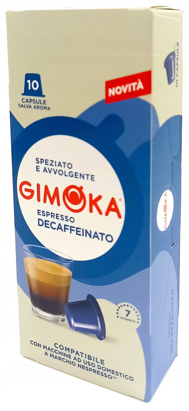 Kawa w kapsułkach Decaffeinato (10 kapsułek)