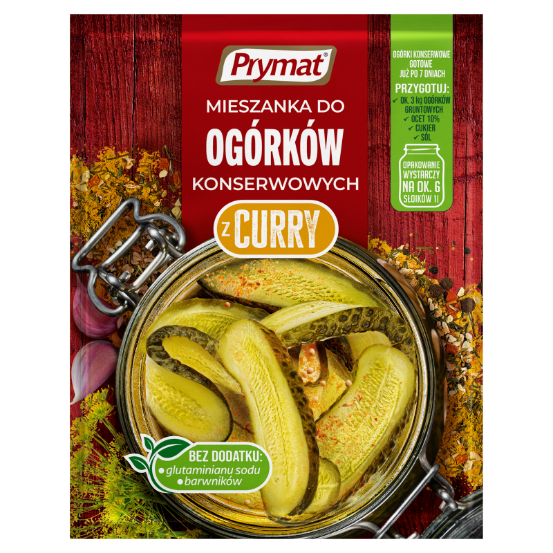 Mieszanka do ogórków konserwowych z curry