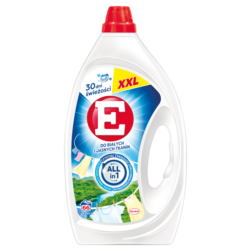 Żel do prania tkanin białych i jasnych 66 prań 2970ml