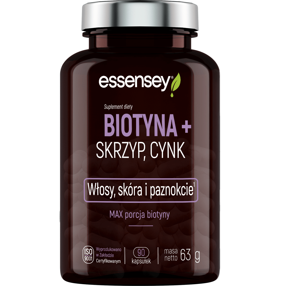 Biotyna+skrzyp+cynk (90 kaps.) - suplement diety
