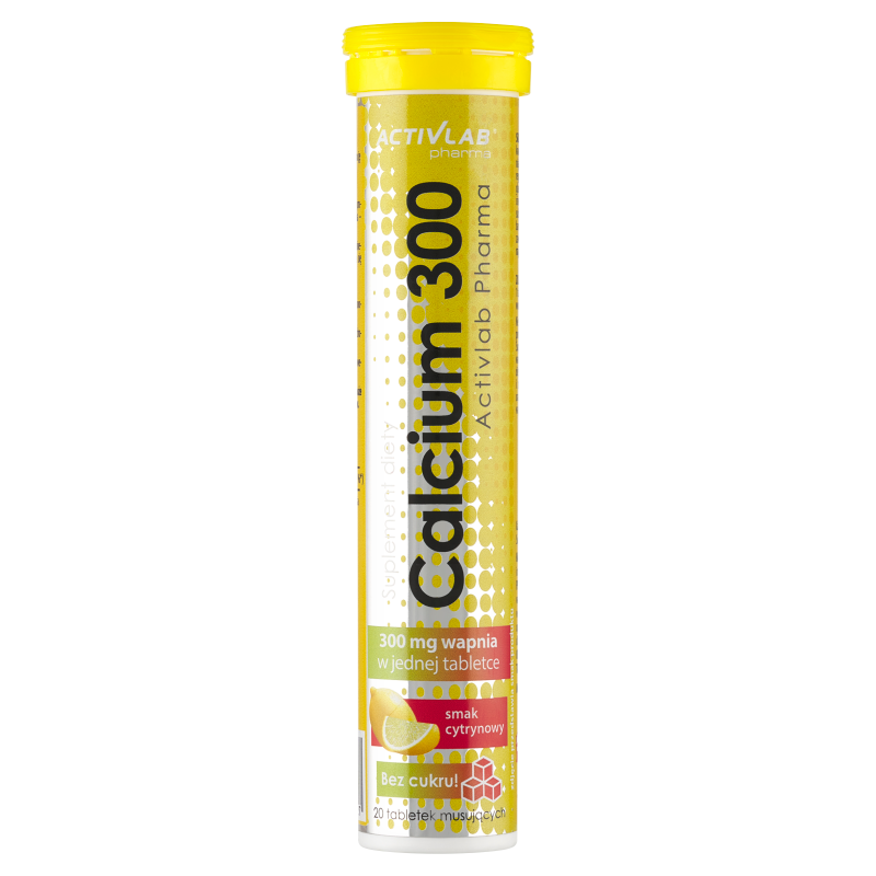 Calcium 300 - suplement diety o sm. cytrynowym (20 tabl. mus.)