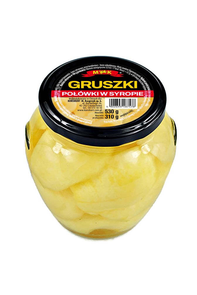 Gruszki - połówki (w syropie)