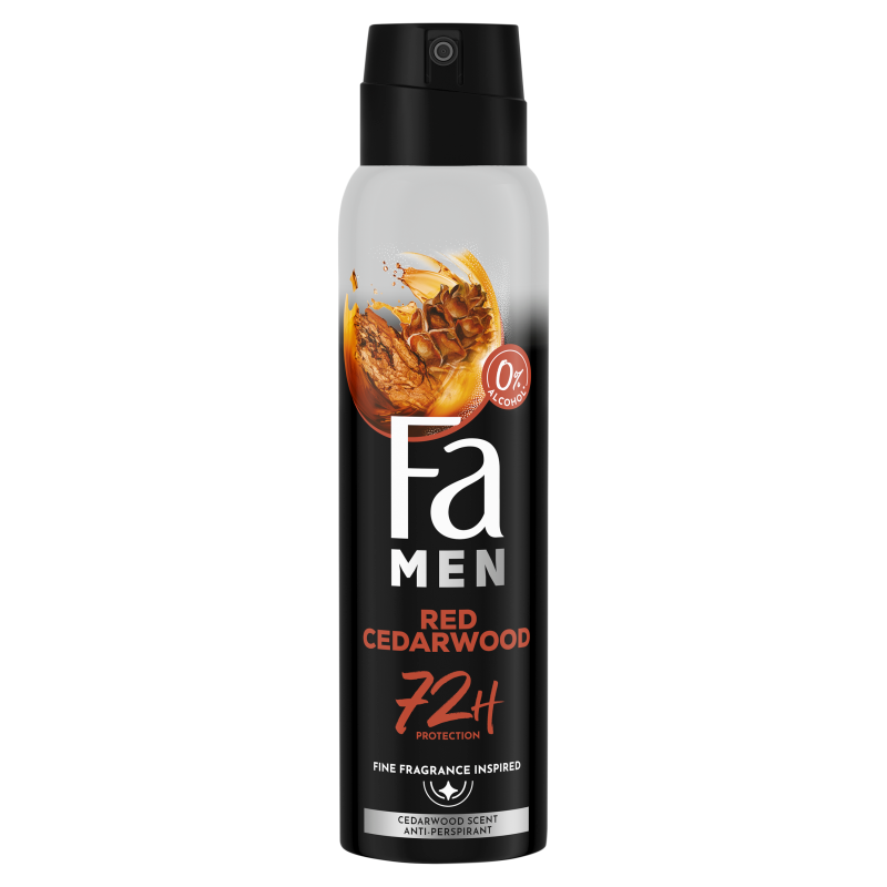 Antyperspirant w sprayu o zapachu nut drzewnych czerwonego cedru