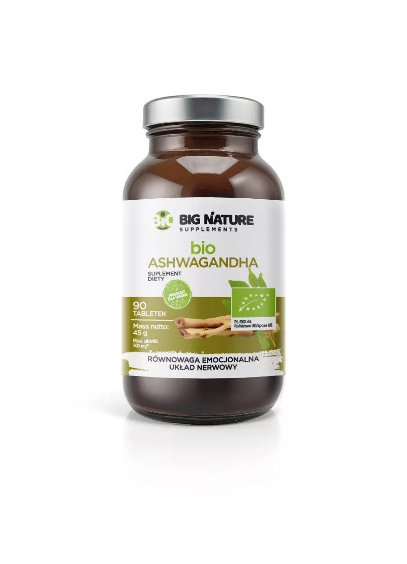 Ashwagandha BIO (90 tabl.) - suplement diety