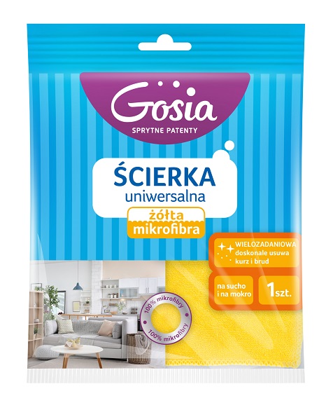 Ścierka uniwersalna Żółta Mikrofibra